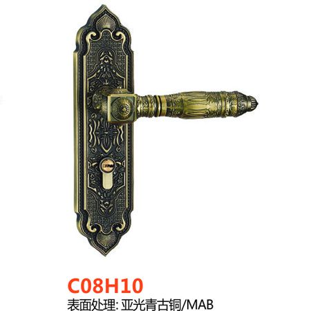 C08H10亞光青古銅58|高檔室內(nèi)門(mén)鎖|指紋密碼鎖廠家|門(mén)鎖批發(fā)